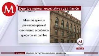 Expertos mejoran expectativas de inflación Encuesta Banxico [upl. by Renita588]