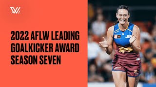 2022 AFLW Leading Goalkicker Award Season Seven Jesse Wardlaw [upl. by Sorcha]