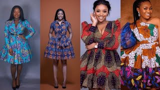 Latest Ankara Flare Short Gown Skirt Styles For LadiesUnique amp Stunning African Ankara Gown Styles [upl. by Anirtek]