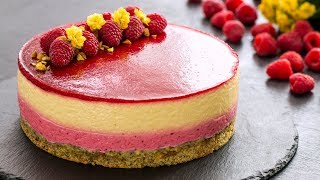 Mango Raspberry Mousse Cake [upl. by Iduj]