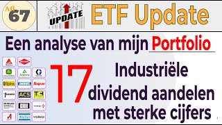 Aflevering 67 Analyse 17 industriële dividendaandelen voor mijn portfolio met sterke cijfers [upl. by Selimah]