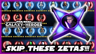 All the Lightspeed Bundle Zetas You Do and Dont Need Star Wars Galaxy of Heroes [upl. by Jenei267]