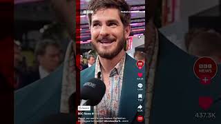 BluRayAngel On BBC News Andrew Garfield Harry Potter Interview [upl. by Ainyt]