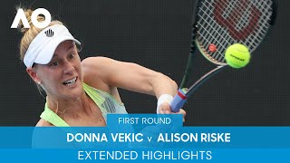 Donna Vekic v Alison Riske Extended Highlights 1R  Australian Open 2022 [upl. by Zelikow]