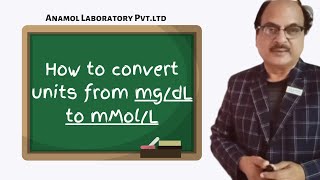 How to convert units from mgdL to mMolL [upl. by Burhans702]