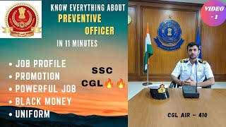 Preventive Officer Job Profile Salary and Career Growth SSC CGL 🔥 ssc ssccgl cgl [upl. by Aloek]