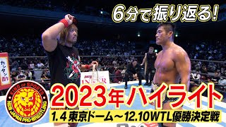 【新日本プロレス】2023年ハイライト／JRA有馬記念 presents Road to TOKYO DOME オープニングVTR【14東京ドーム〜WORLD TAG LEAGUE優勝決定戦】 [upl. by Miner943]