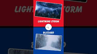 ⚡ Lightning Storm or ❄️ Blizzard Which Weather Phenomenon Do You Prefer 🤔 shortvideo [upl. by Earized365]