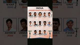 U19 World Cup Captains janardanpawar5326shorts youtubeshorts ytshorts reels viralvideo ipl [upl. by Ahsemad]