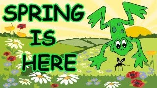 Spring Songs for Children  Spring is Here with Lyrics  Kids Songs by The Learning Station [upl. by Blinny]