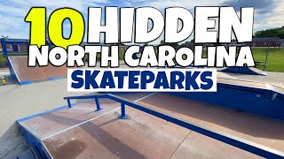 Top 10 HIDDEN North Carolina Skateparks  North Carolina Skateboarding 2022 [upl. by Ramad892]