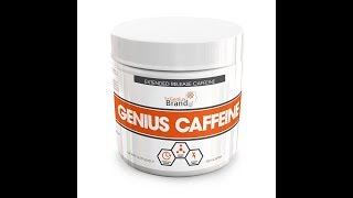 TheGeniusBrand GENIUS CAFFEINE–Extended Release Microencapsulated Caffeine Pills Review [upl. by Farrow836]