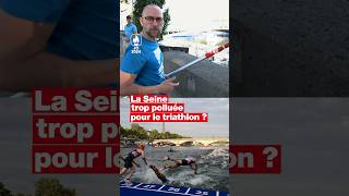 La menace plane sur les épreuves de triathlon paris2024 jo2024 [upl. by Dnarb539]