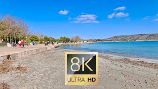 8K Varkiza beach 5 minutes relaxing  Insta 360 Ace Pro [upl. by Ecitnerp619]