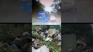 The road turned into a waterfall due to abnormal rains Vietnam September 30 2024 [upl. by Inah]