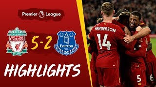 Liverpool 52 Everton  Fivestar Reds win Merseyside derby  Highlights [upl. by Aihtennek770]