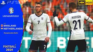 Efootball 2024  England Vs Netherlands  UEFA EURO 2024 Semi Final PS5 4K 60FPS HDR Next Gen [upl. by Levania]