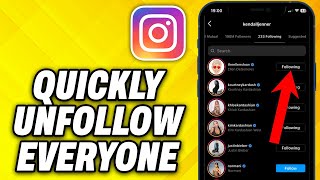 How To Quickly Unfollow Everyone in Instagram at once Update 2024 [upl. by Grimonia]