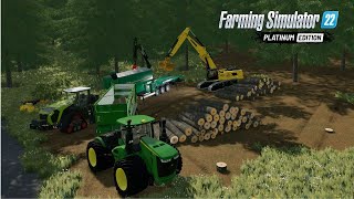 The Best Logging Map In Farming Simulator 22 I Have Ever Seen  Fjorddal  FS22  Forestry [upl. by Assyn728]