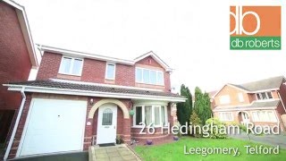 26 Hedingham Road Leegomery Telford Shropshire [upl. by Naujek522]