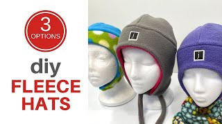 DIY Fleece Earflap Hat  Simple Sewing Tutorial [upl. by Rehpretsirhc]