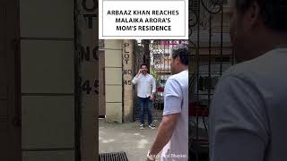 Arbaaz Khan Visits Malaika Aroras Mothers Residence After Her Fathers Tragic Demise  Video [upl. by Rema805]