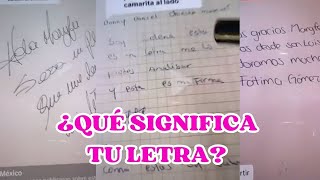 Qué significa tu tipo de FIRMA y LETRA  Maryfer Centeno [upl. by Euqinomad344]