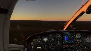 MSFS 2020 Carenando C337 Skymaster Dawn Landing RWY19 Kingscote KI SA Xbox Series X [upl. by Arch]