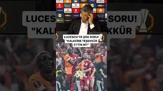 Lucescuya şok soru quotGalatasaray birçok pozisyona girdi Maçtan sonra kalecisine teşekkür etti miquot [upl. by Deena]