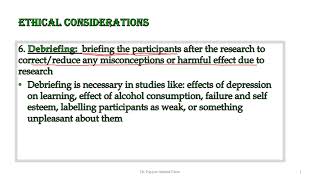 152 Debriefing in research [upl. by Refinej564]