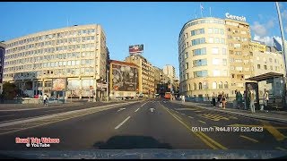 driving in Belgrade and New Belgrade  September 2018  Serbia [upl. by Assin495]