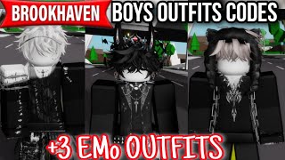 Brookhaven codes for boys Outfits Clothes  Emo boys outfits codes for HSL [upl. by Gambrell]