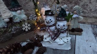 DIY Schneemann LICHTER BOGEN l aus EIERKARTONS Basteln  UPCYCLING [upl. by Betthel]