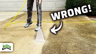 How To Pressure Wash A Concrete Driveway [upl. by Ingvar]