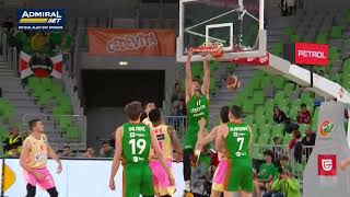 Beautiful cooperation by Gnjidić and Matković Cedevita Olimpija – Mega MIS 1542023 [upl. by Sutniuq]