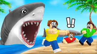 We Got ATTACKED By A GREAT WHITE SHARK In Roblox [upl. by Henryson]