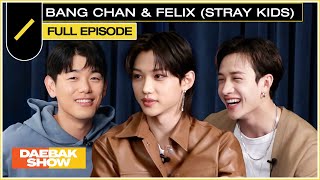 Stray Kids Bang Chan and Felix Catch Up with Eric Nam  DAEBAK SHOW S2 EP1 [upl. by Lennahc]