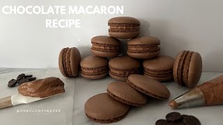 Chocolate Macaron Recipe [upl. by Mcnully569]