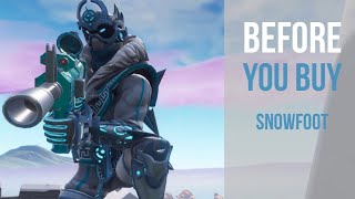 Before You Buy  SnowFoot  Fortnite Skin Review [upl. by Neitsirk]