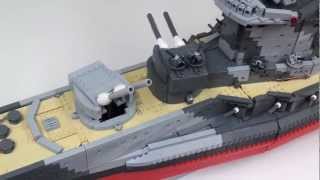 Lego Battleship HMS Warspite RC [upl. by Neemsaj]