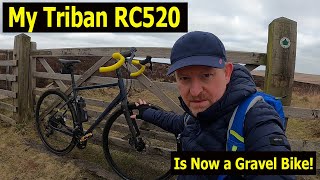 I turned my Triban RC520 into a Gravel Bike [upl. by Fagin]