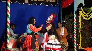 Yakshagana  Shri Devi mahatme  13  Permude amp Bantwala Hasya [upl. by Birkner]