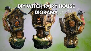 LOOK WITCHs HOUSE with LightsBABA YAGA HOUSEArts amp Crafts idea [upl. by Tengler]