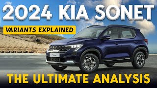 Kia Sonet Facelift Petrol Variants Explained  HTE HTK HTK HTX HTX GTX X Line  Jan [upl. by Dorreg101]