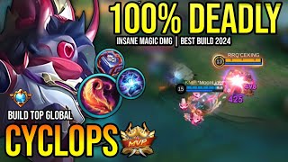 CYCLOPS BEST BUILD 2024  BUILD TOP GLOBAL CYCLOPS GAMEPLAY  MOBILE LEGENDS✓ [upl. by Gunnar506]