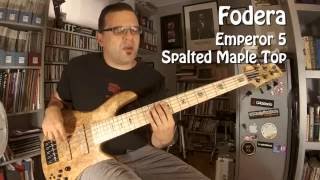 Ultimate Basses Fodera Emperor 5  Spalted Maple [upl. by Ashelman]