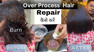 Burn Over Process Hair Treatment Full Tutorial Plex Treatment For Weak Hair  Salonfact [upl. by Aserehc672]