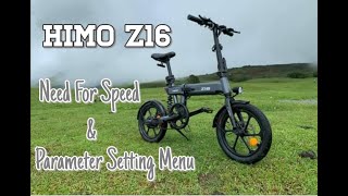 E Bike Xiaomi Himo Z16  Need For Speed  Parameter Setting Menu [upl. by Nat]