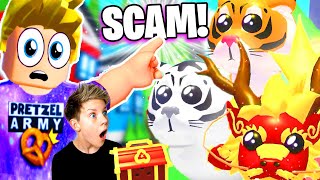 This Adopt Me LUNAR UPDATE SCAM is TAKING AWAY LEGENDARY PETS Roblox Adopt Me Scams Prezley [upl. by Lexi888]