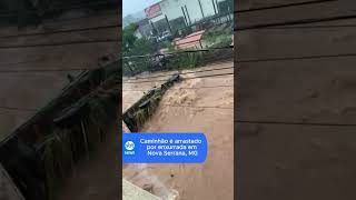 Temporal arrasta caminhão causa estragos e alagamentos em Nova Serrana MG [upl. by Port]